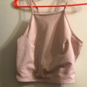 Baby pink crop top